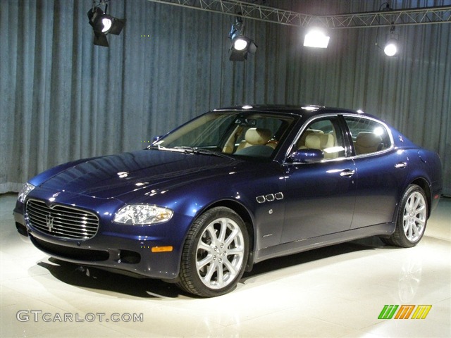 Blue 2007 Maserati Quattroporte Standard Quattroporte Model Exterior Photo #90826