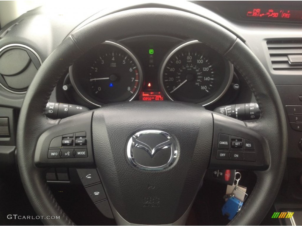 2013 MAZDA5 Touring - Liquid Silver Metallic / Black photo #14