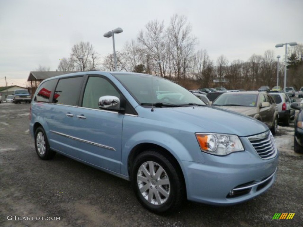 2012 Town & Country Touring - L - Crystal Blue Pearl / Dark Frost Beige/Medium Frost Beige photo #1