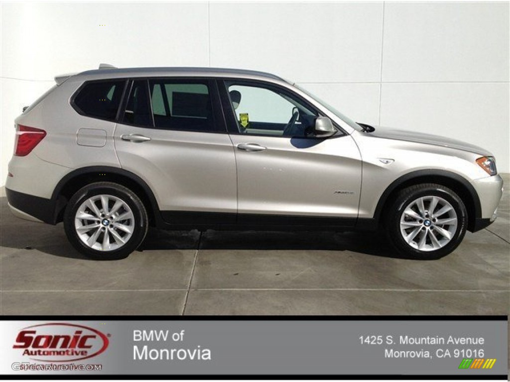 2014 X3 xDrive28i - Mineral Silver Metallic / Oyster photo #1