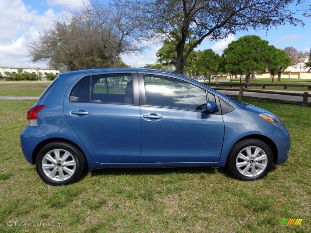 2009 Yaris 5 Door Liftback - Bayou Blue Pearl / Dark Charcoal photo #11