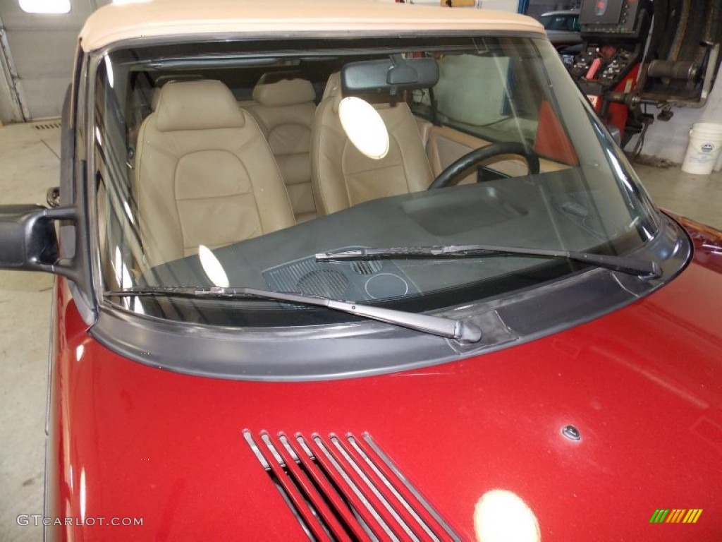 1993 900 Turbo Convertible - Ruby Red Pearl Metallic / Beige photo #15