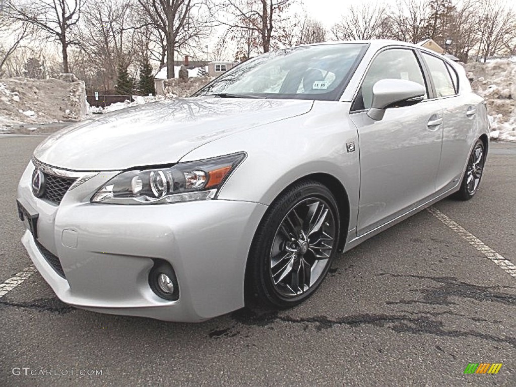Tungsten Silver Pearl 2012 Lexus CT F Sport Special Edition Hybrid Exterior Photo #90831436