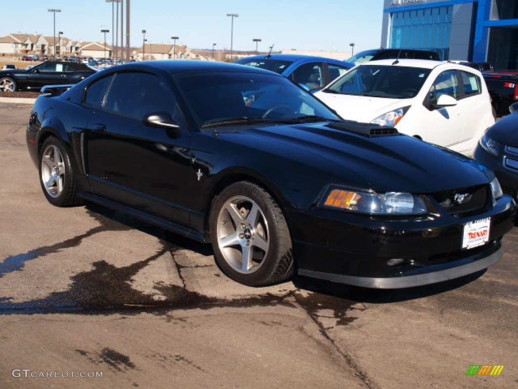 2003 Mustang Mach 1 Coupe - Black / Dark Charcoal photo #2