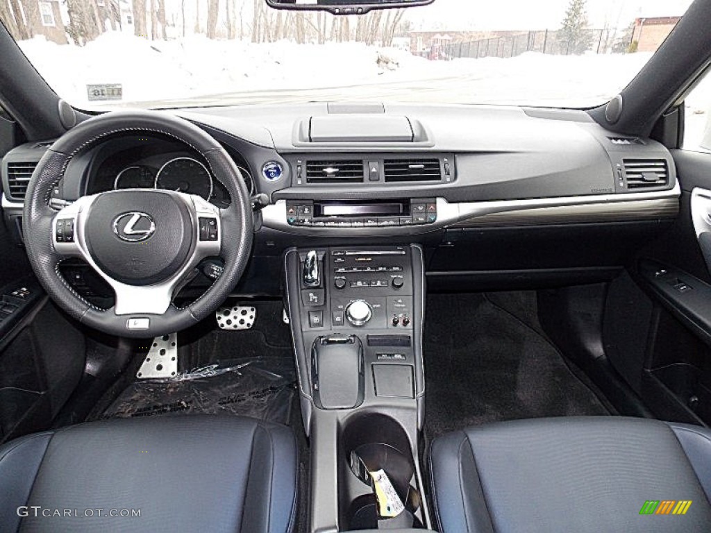 2012 Lexus CT F Sport Special Edition Hybrid F Sport Ocean Blue Nuluxe Dashboard Photo #90832081