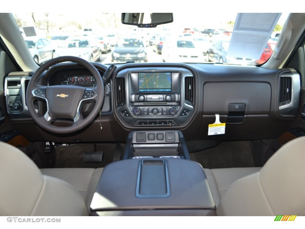 2014 Chevrolet Silverado 1500 LTZ Crew Cab Cocoa/Dune Dashboard Photo #90833476