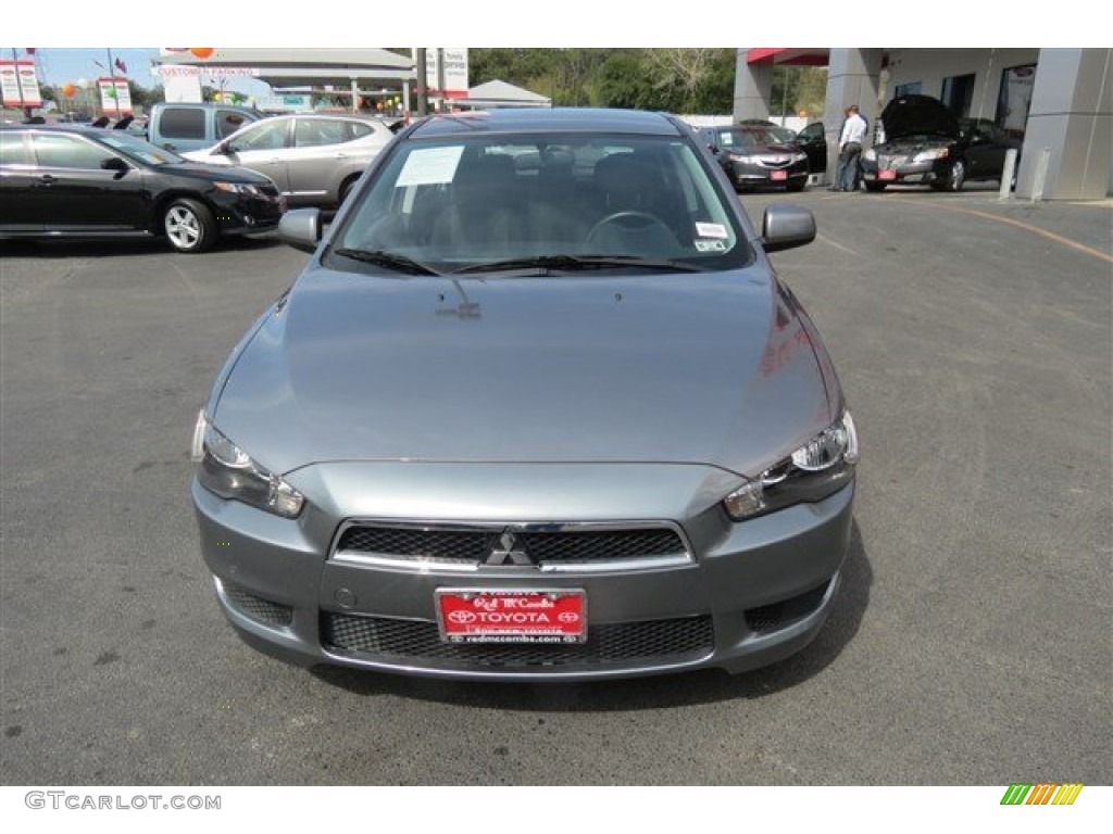 2013 Lancer Sportback ES - Mercury Gray Pearl / Black photo #2