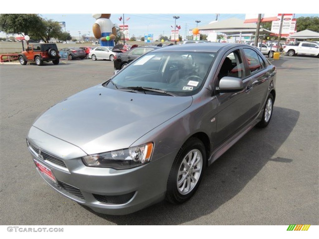 2013 Lancer Sportback ES - Mercury Gray Pearl / Black photo #3