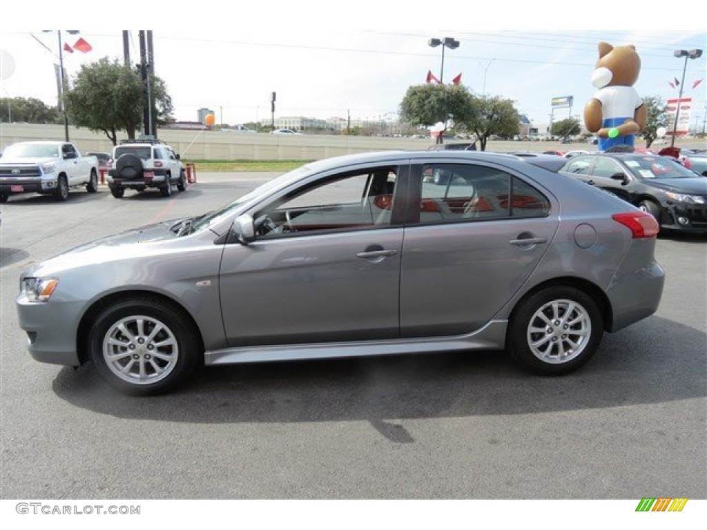 2013 Lancer Sportback ES - Mercury Gray Pearl / Black photo #4