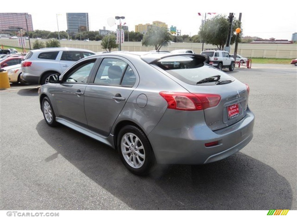 2013 Lancer Sportback ES - Mercury Gray Pearl / Black photo #5