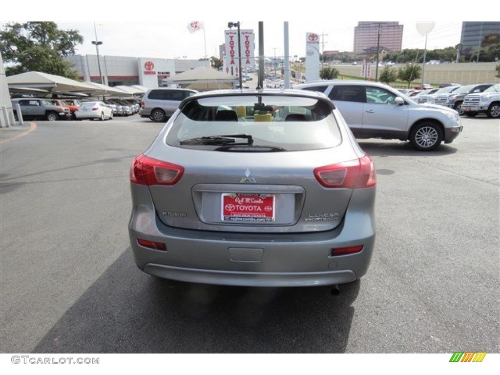 2013 Lancer Sportback ES - Mercury Gray Pearl / Black photo #6