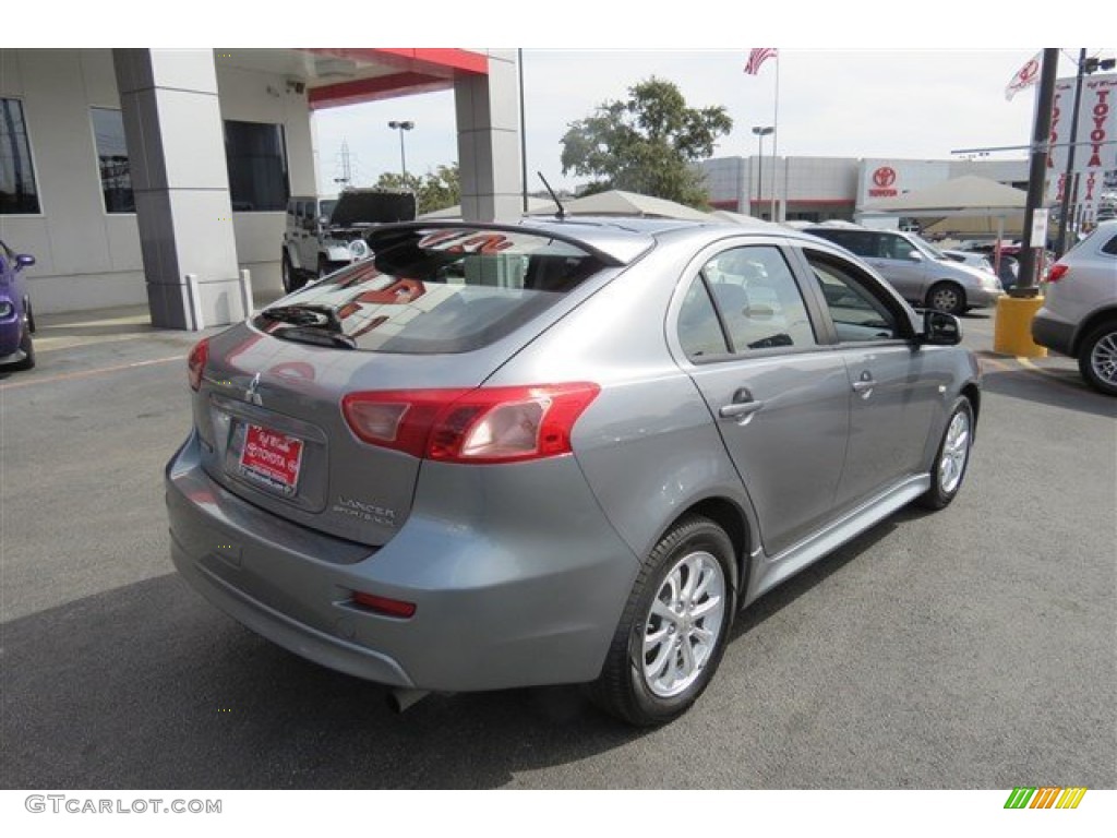 2013 Lancer Sportback ES - Mercury Gray Pearl / Black photo #7