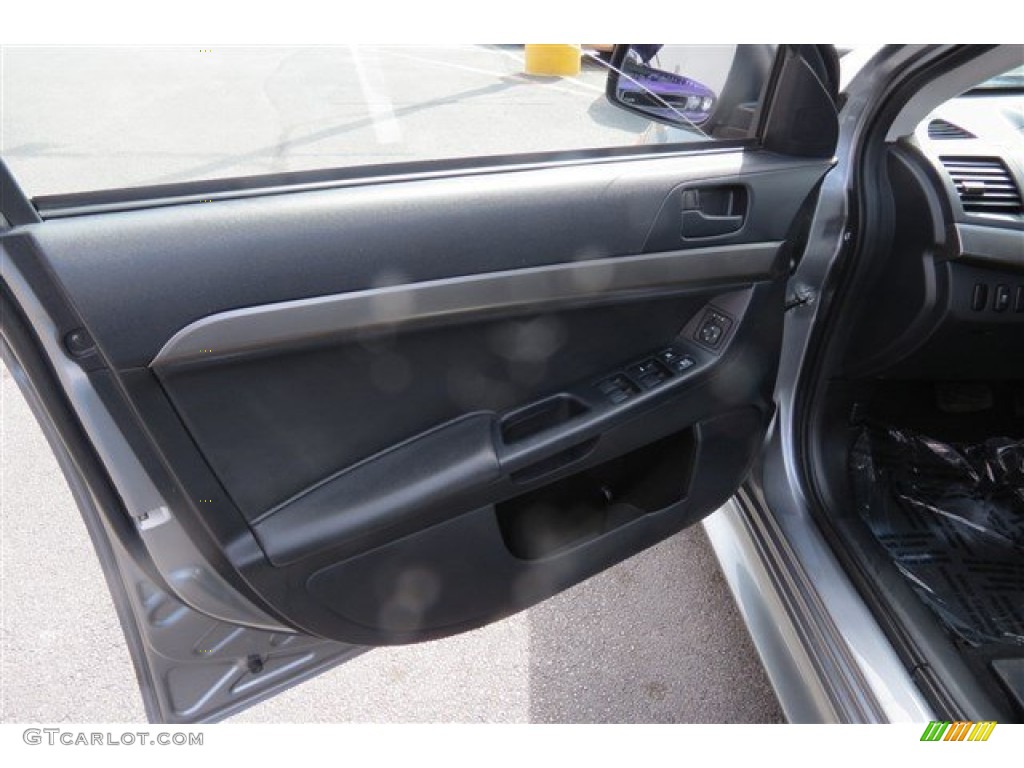 2013 Lancer Sportback ES - Mercury Gray Pearl / Black photo #10