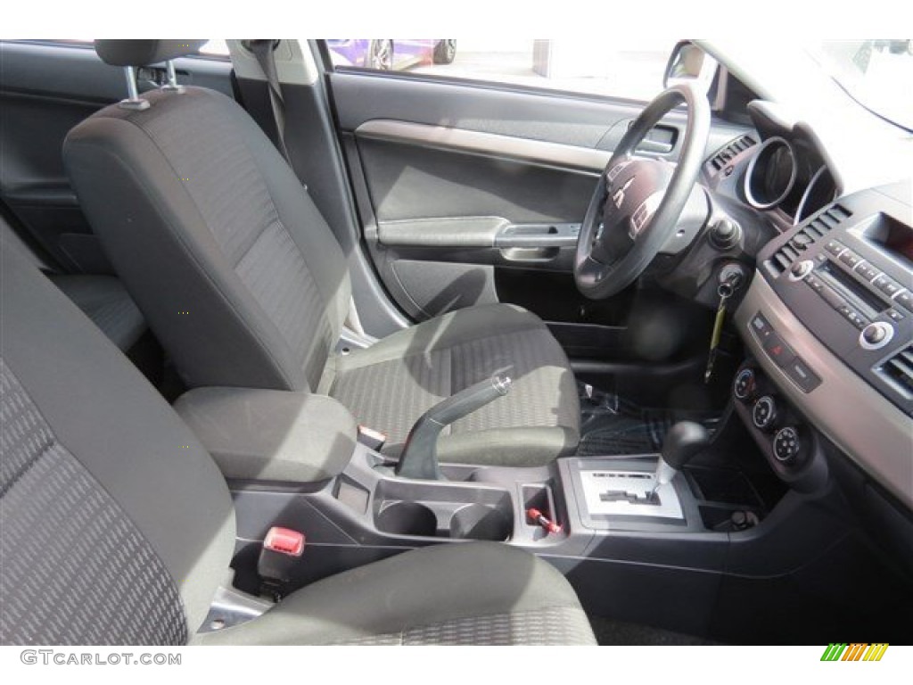 2013 Lancer Sportback ES - Mercury Gray Pearl / Black photo #13