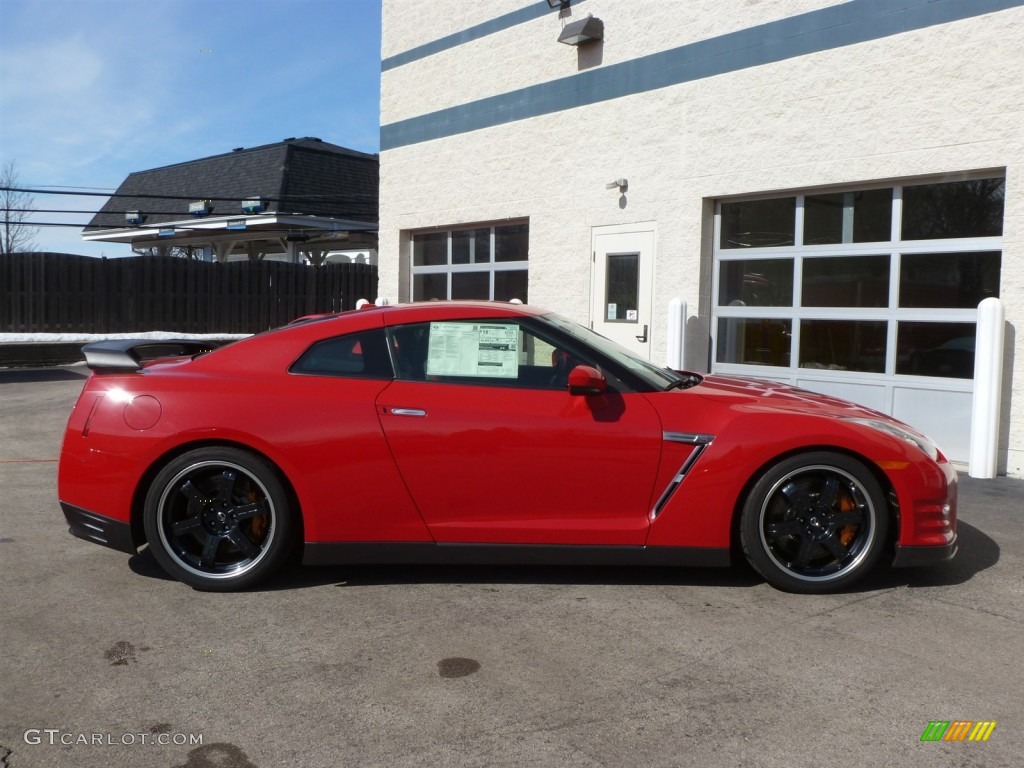 Solid Red 2014 Nissan GT-R Black Edition Exterior Photo #90835543