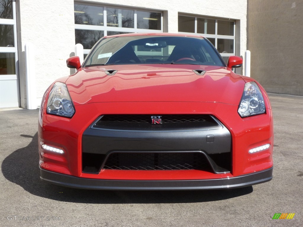 Solid Red 2014 Nissan GT-R Black Edition Exterior Photo #90835630