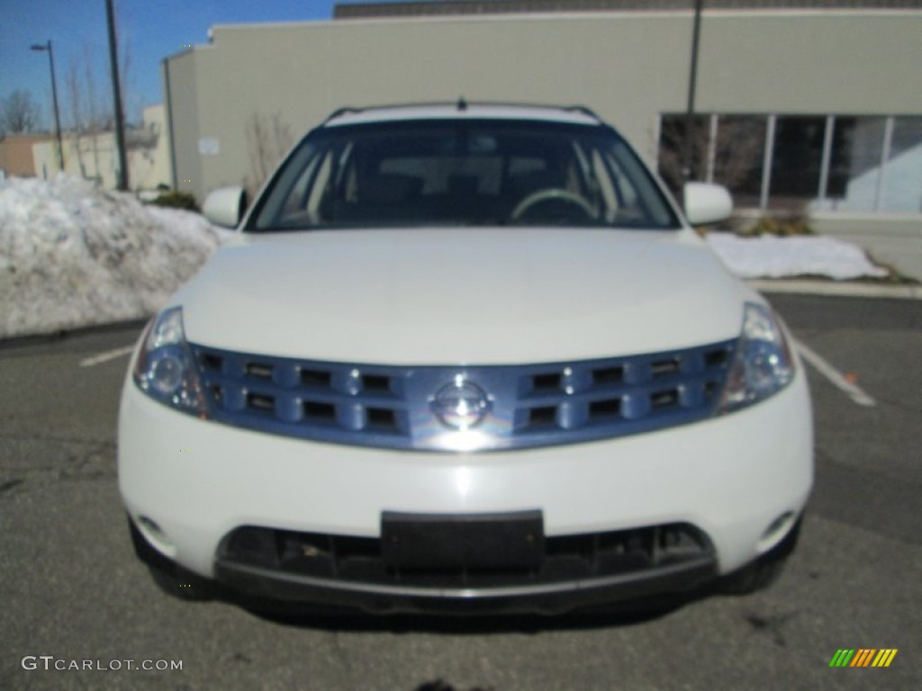 2004 Murano SL AWD - Glacier Pearl White / Cafe Latte photo #12