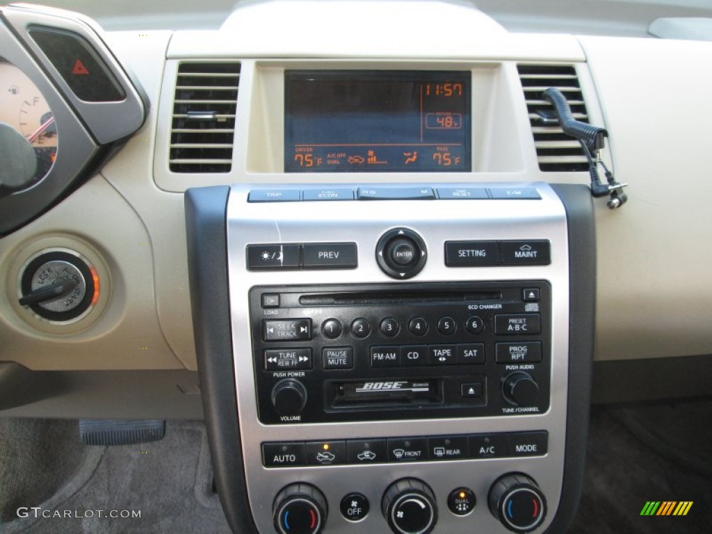 2004 Murano SL AWD - Glacier Pearl White / Cafe Latte photo #20