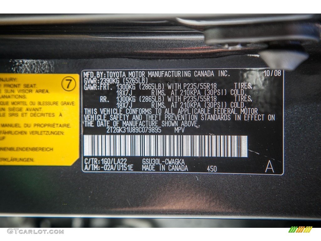 2009 Lexus RX 350 Parts Photos