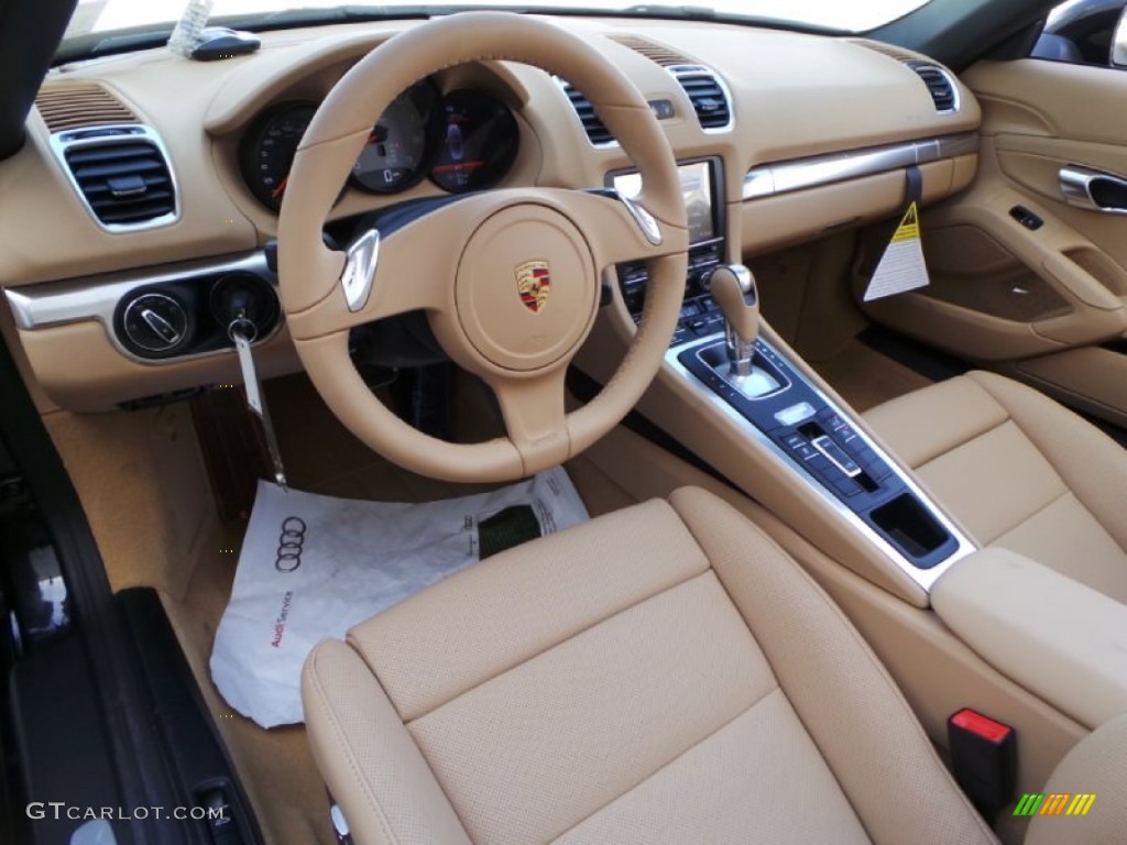 Luxor Beige Interior 2014 Porsche Boxster S Photo #90837274