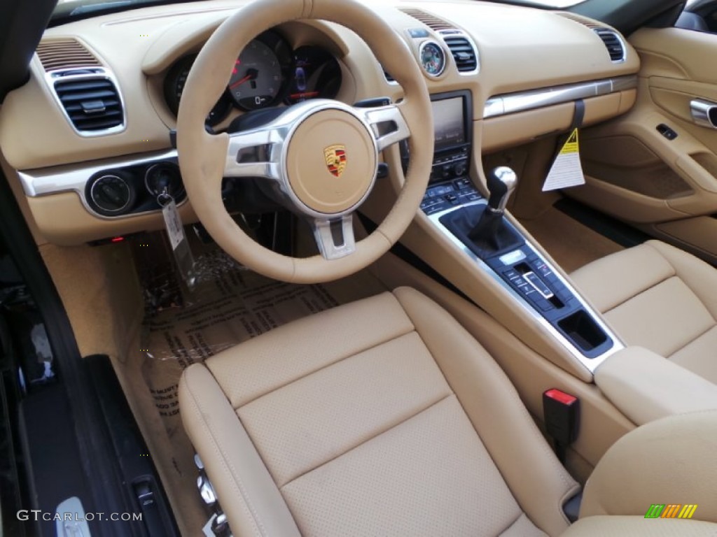 Luxor Beige Interior 2014 Porsche Boxster S Photo #90838324