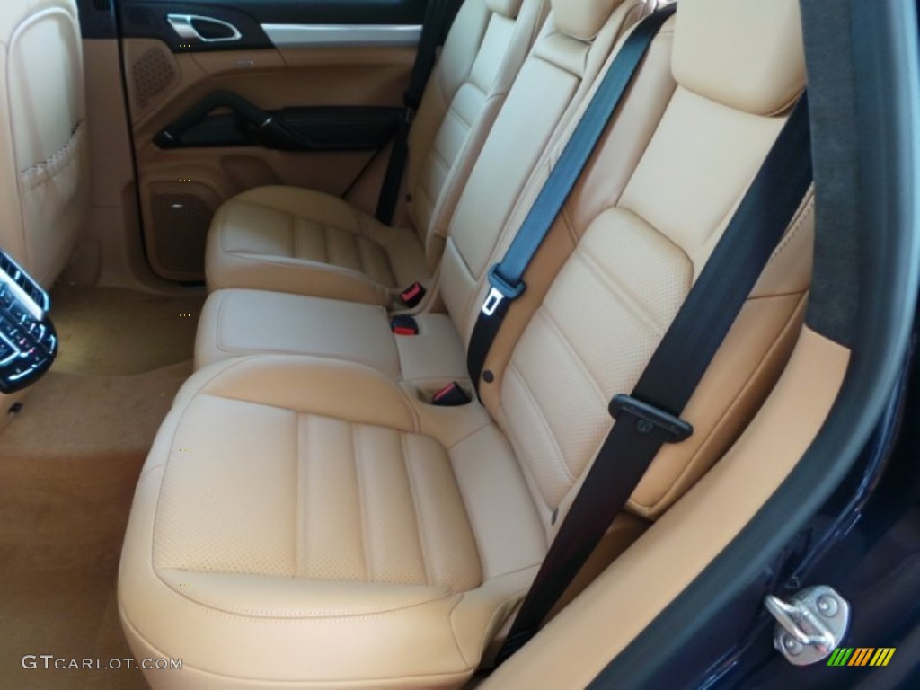 Espresso/Cognac Natural Leather Interior 2014 Porsche Cayenne Turbo Photo #90839839