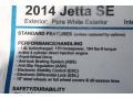 Pure White - Jetta SE Sedan Photo No. 23