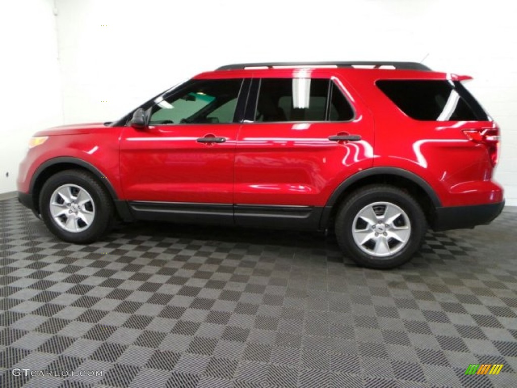 2012 Explorer FWD - Red Candy Metallic / Medium Light Stone photo #6