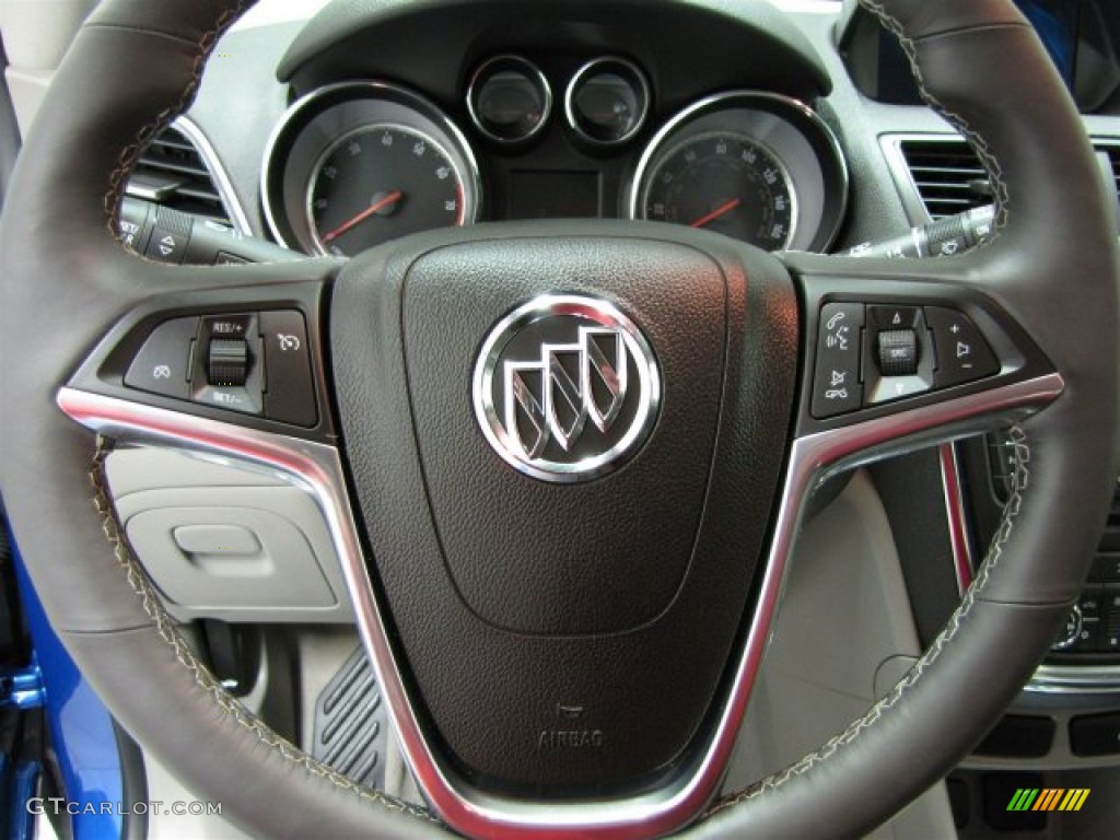 2013 Buick Encore Leather Titanium Steering Wheel Photo #90842602