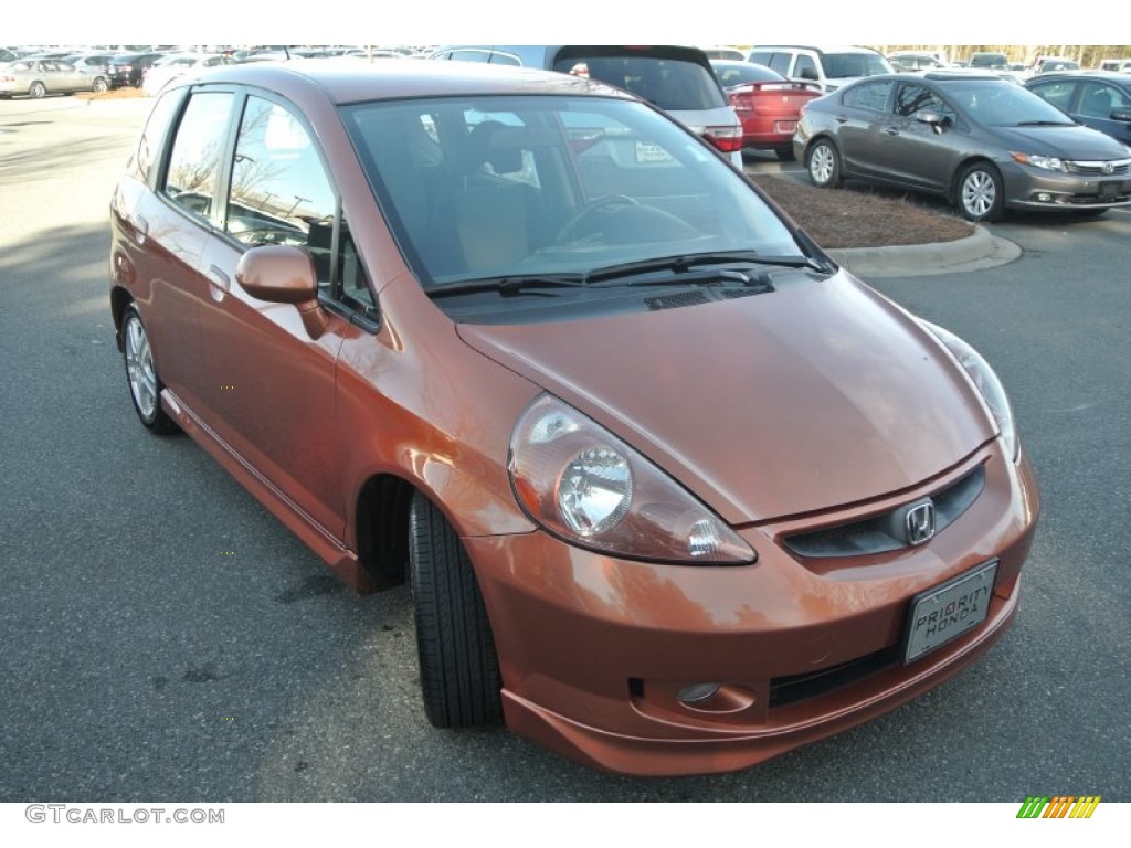 2008 Fit Sport - Blaze Orange Metallic / Black/Grey photo #2