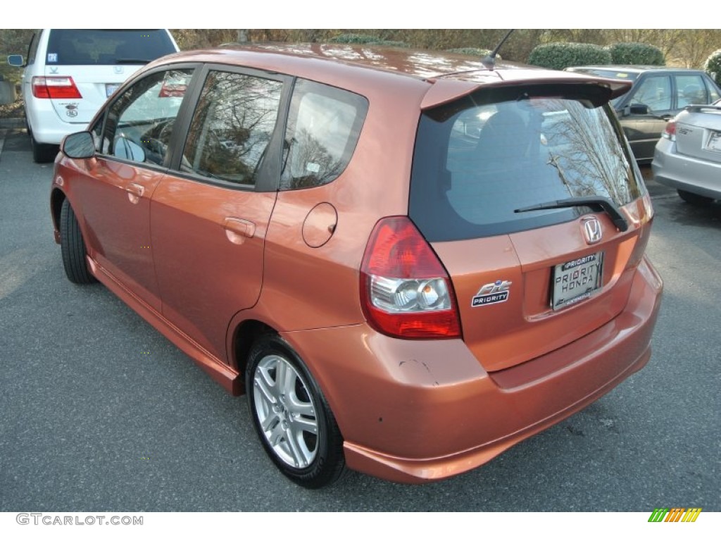 2008 Fit Sport - Blaze Orange Metallic / Black/Grey photo #5