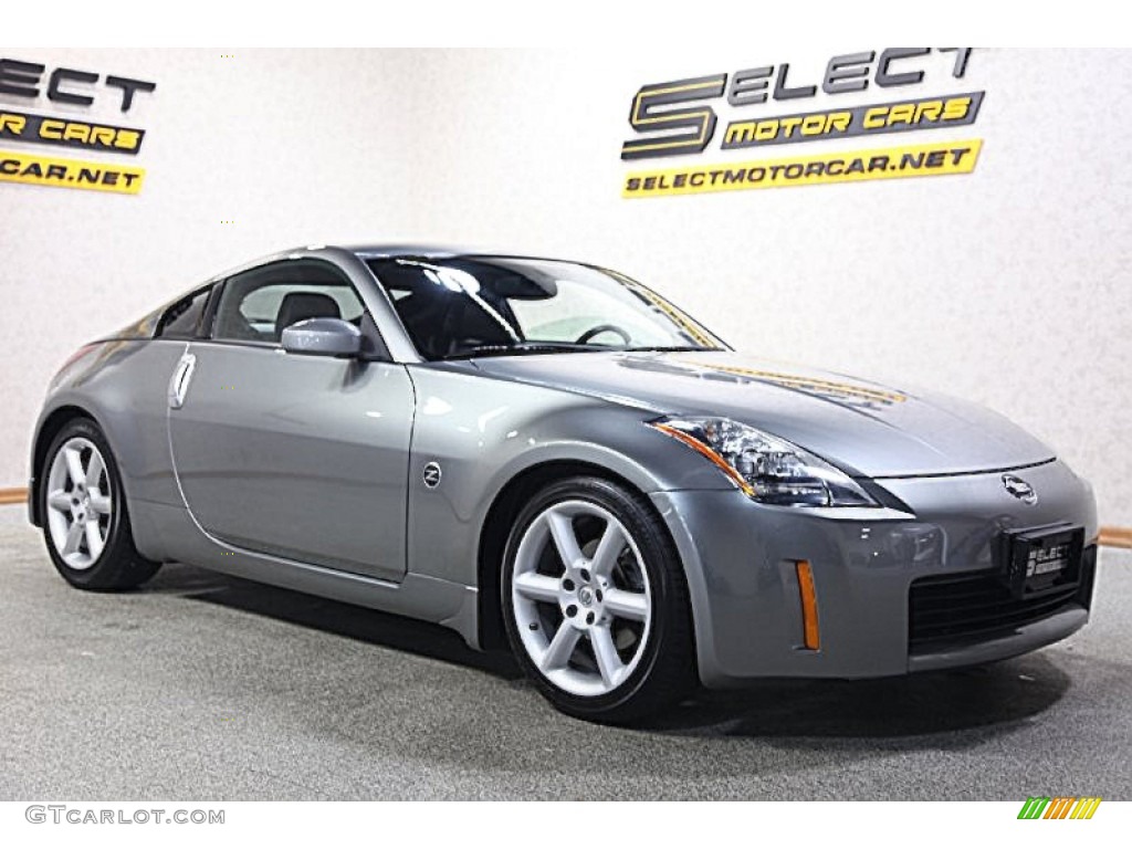 2004 350Z Touring Coupe - Liquid Aluminum Metallic / Charcoal photo #3