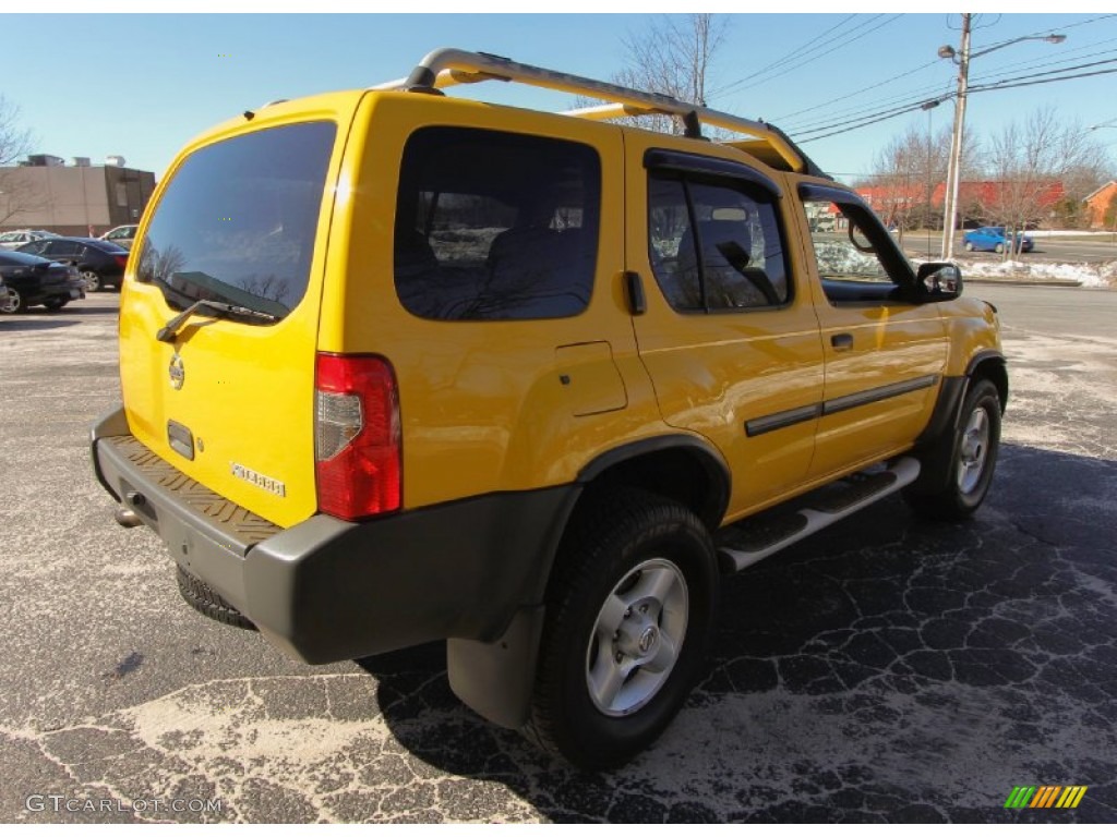 2003 Xterra XE V6 4x4 - Solar Yellow / Gray photo #6