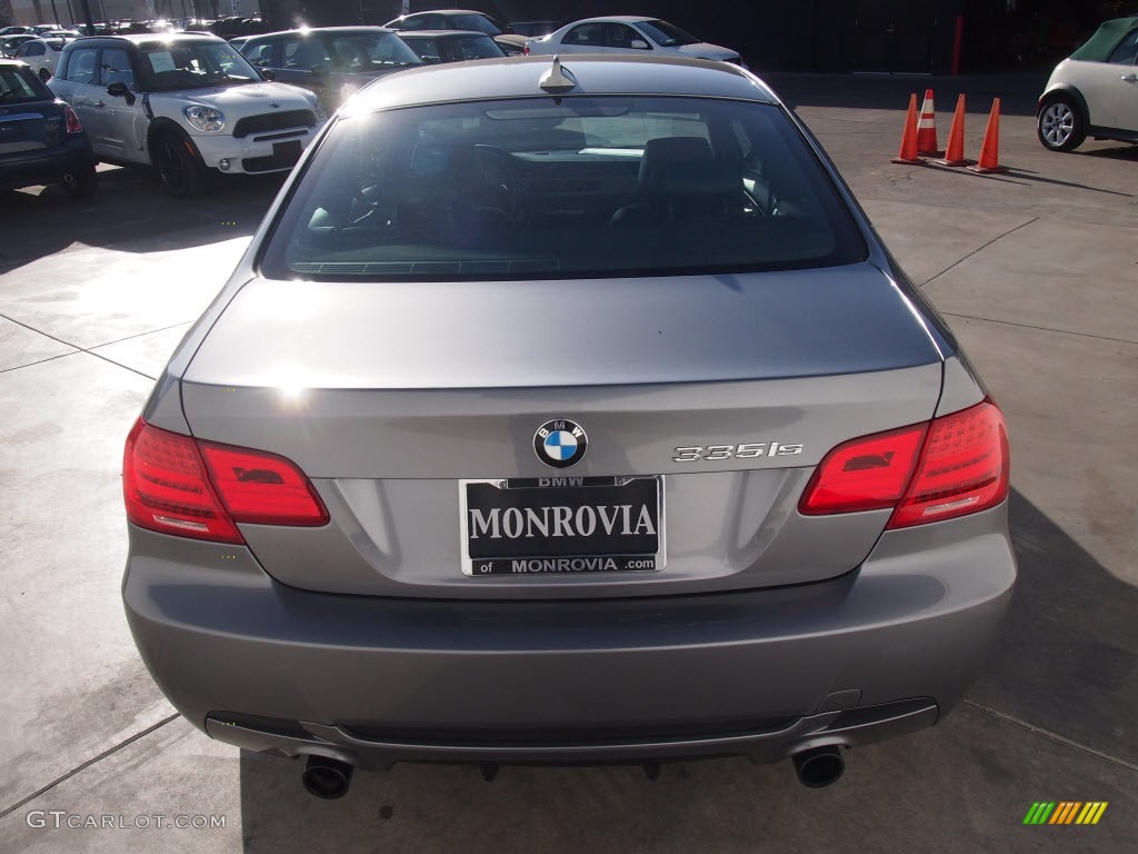 2011 3 Series 335is Coupe - Space Gray Metallic / Black photo #7