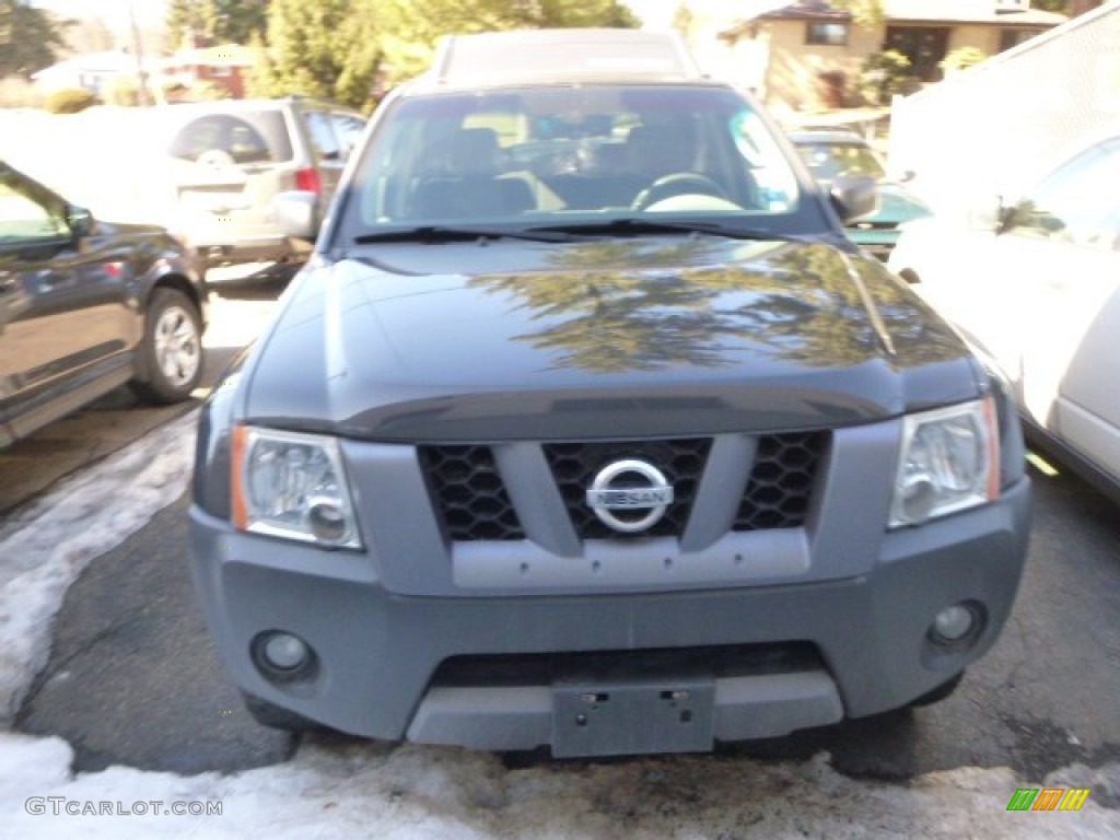 2008 Xterra S 4x4 - Night Armor Dark Gray / Steel/Graphite photo #2