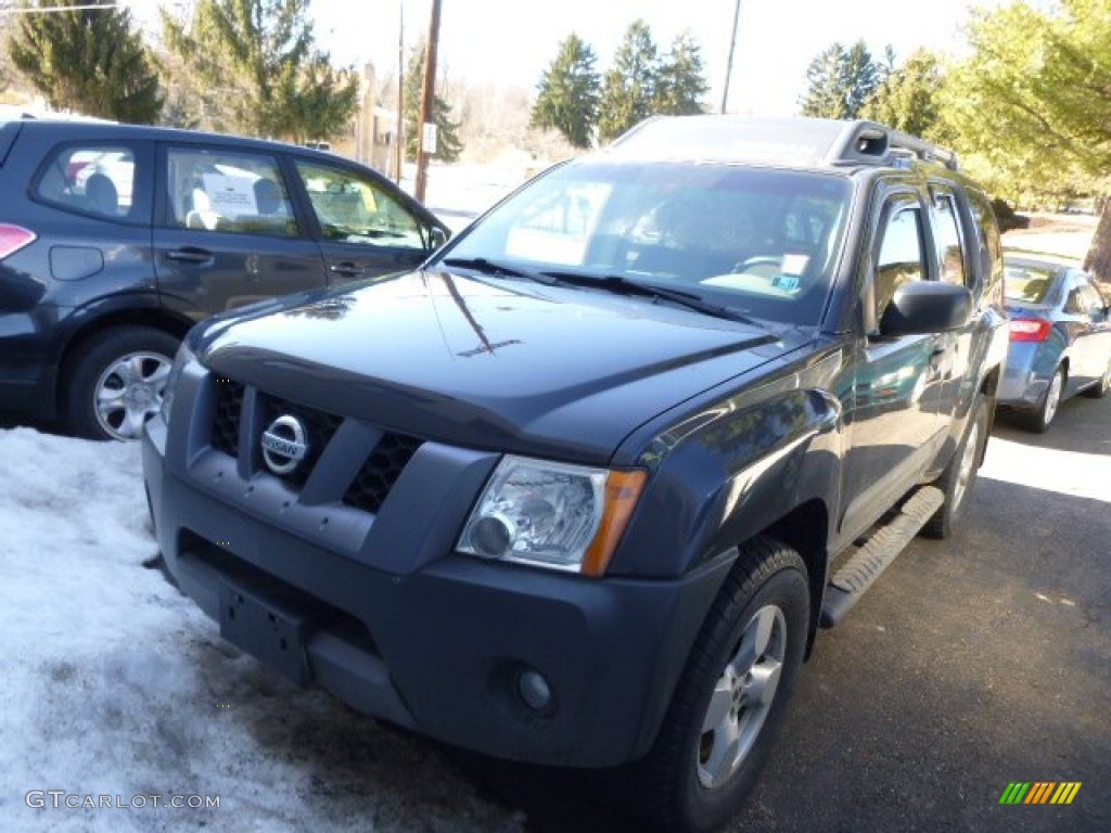 2008 Xterra S 4x4 - Night Armor Dark Gray / Steel/Graphite photo #3