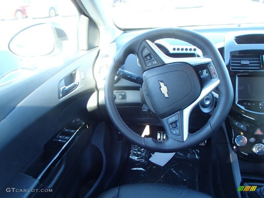 2014 Sonic RS Hatchback - White Diamond Tricoat / RS Jet Black photo #6