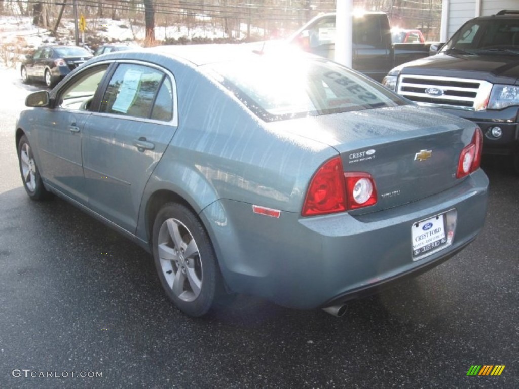 2009 Malibu LT Sedan - Silver Moss Metallic / Titanium photo #5