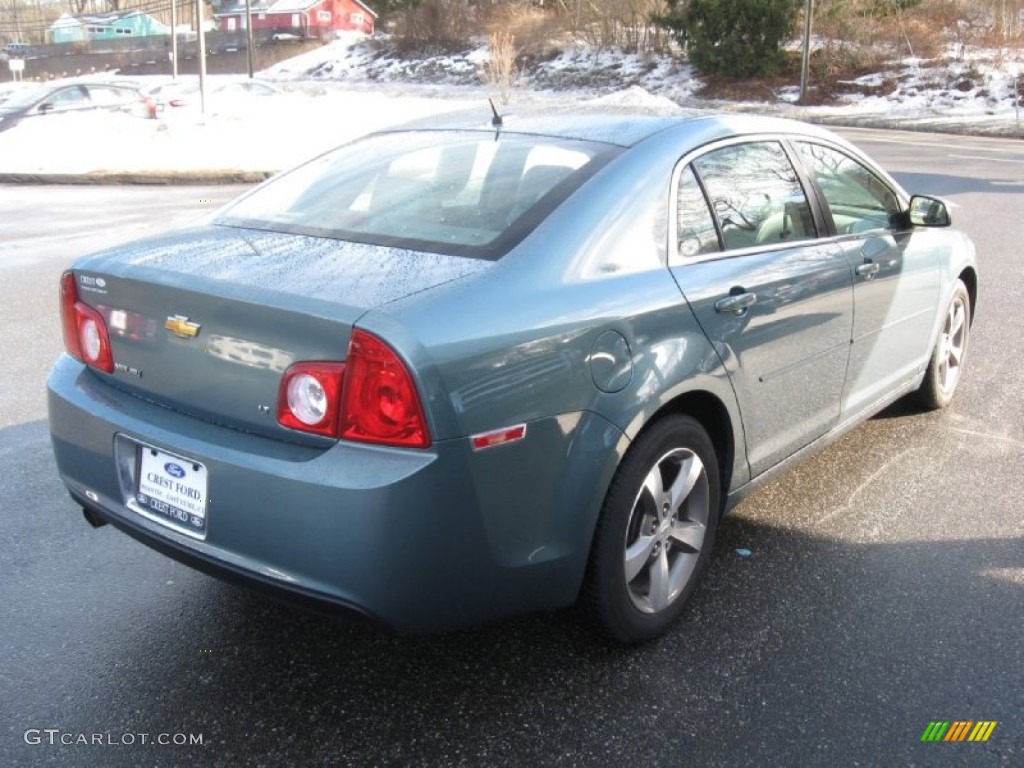 2009 Malibu LT Sedan - Silver Moss Metallic / Titanium photo #7