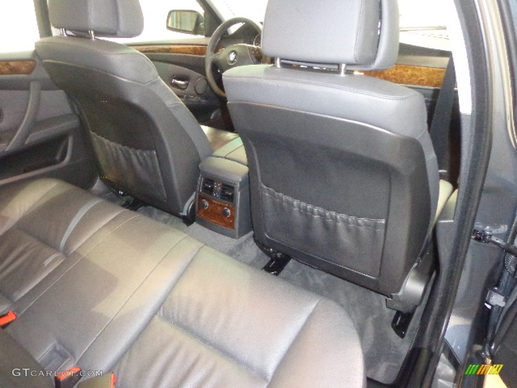 2009 5 Series 535xi Sedan - Platinum Grey Metallic / Black Dakota Leather photo #29