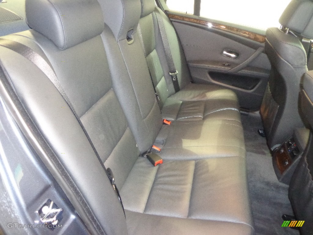 2009 5 Series 535xi Sedan - Platinum Grey Metallic / Black Dakota Leather photo #30