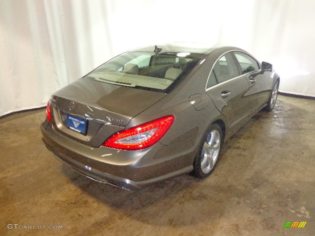 2013 CLS 550 4Matic Coupe - Indium Grey Metallic / Almond/Mocha photo #17