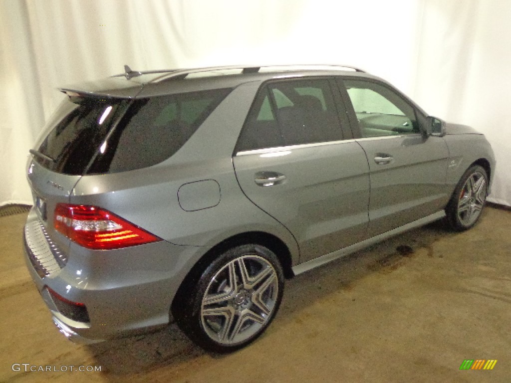 2013 ML 63 AMG 4Matic - Palladium Silver Metallic / designo Auburn Brown photo #10