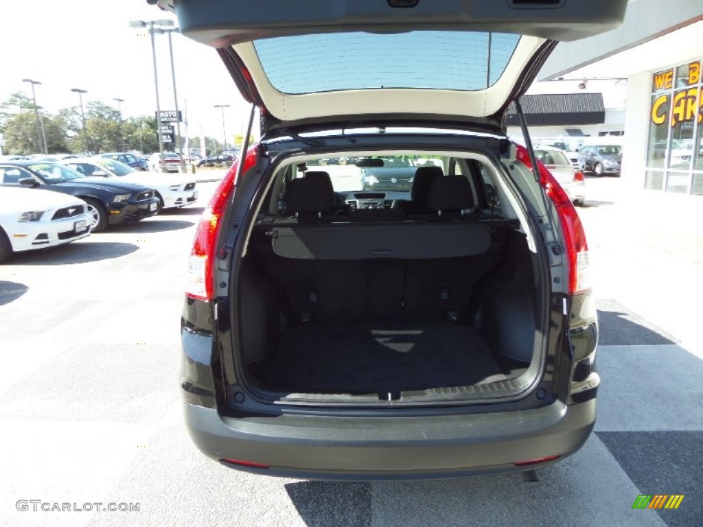 2013 CR-V EX AWD - Crystal Black Pearl / Gray photo #5