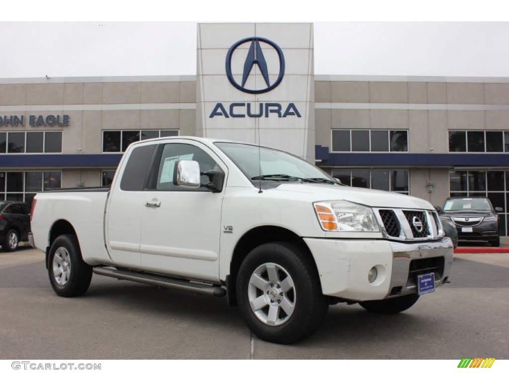 White Nissan Titan