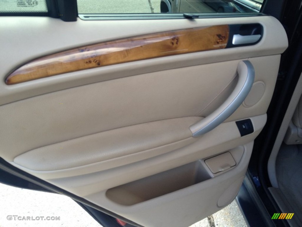 2003 BMW X5 3.0i Beige Door Panel Photo #90854381