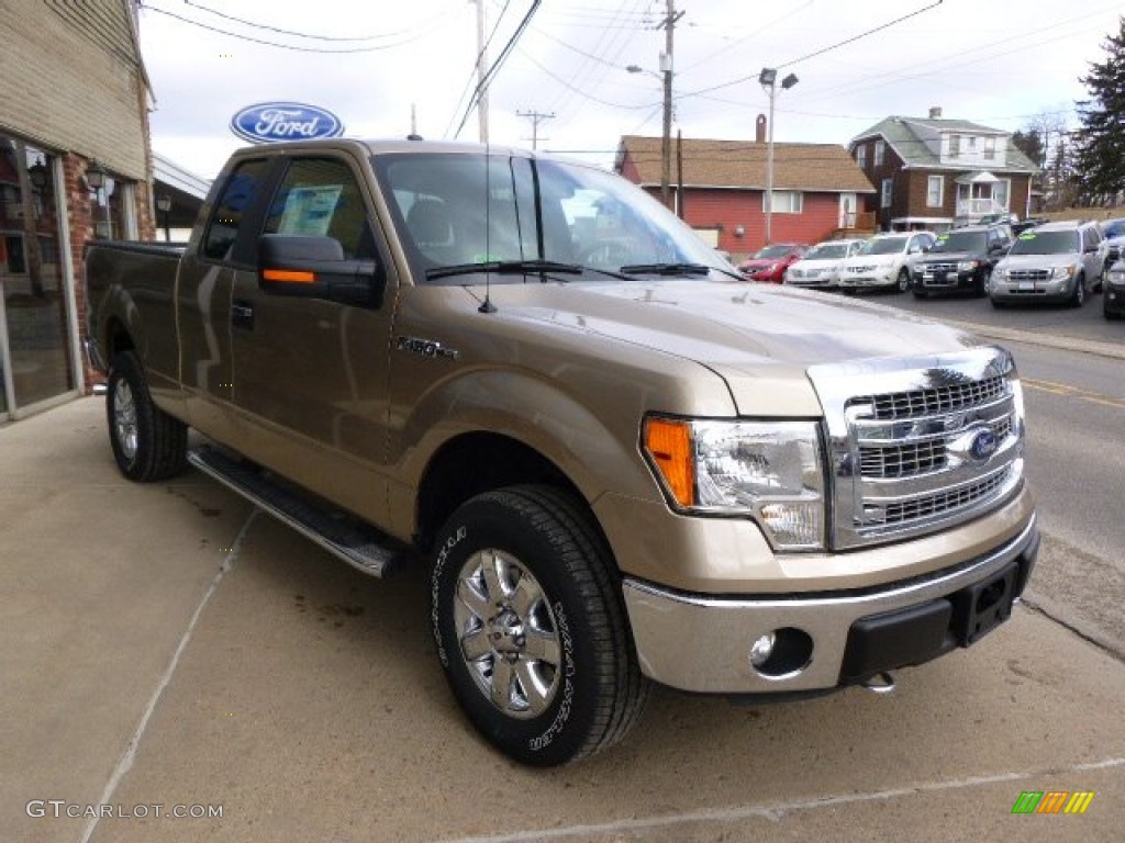 2014 F150 XLT SuperCab 4x4 - Pale Adobe / Pale Adobe photo #3