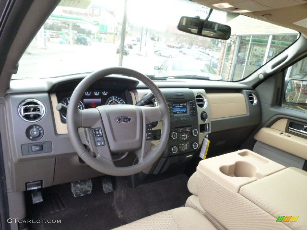 2014 F150 XLT SuperCab 4x4 - Pale Adobe / Pale Adobe photo #12