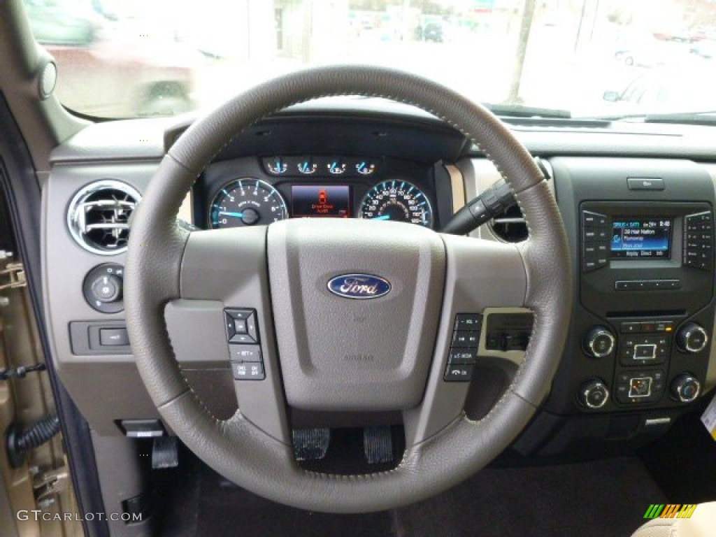 2014 F150 XLT SuperCab 4x4 - Pale Adobe / Pale Adobe photo #18