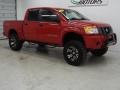 2008 Red Alert Nissan Titan XE Crew Cab 4x4  photo #10